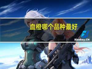 血橙哪个品种最好