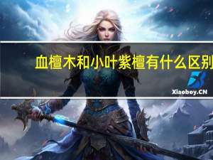 血檀木和小叶紫檀有什么区别