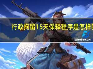行政拘留15天保释程序是怎样的