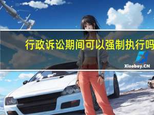 行政诉讼期间可以强制执行吗