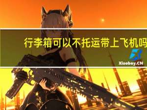 行李箱可以不托运带上飞机吗