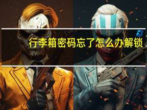 行李箱密码忘了怎么办解锁（行李箱密码忘了怎么办）