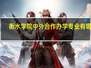 衡水学院中外合作办学专业有哪些