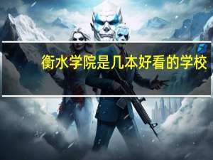 衡水学院是几本好看的学校