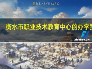 衡水市职业技术教育中心的办学实绩