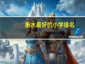 衡水最好的小学排名
