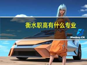 衡水职高有什么专业