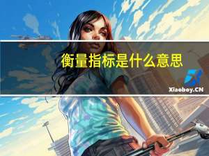 衡量指标是什么意思