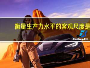 衡量生产力水平的客观尺度是
