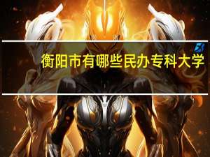 衡阳市有哪些民办专科大学