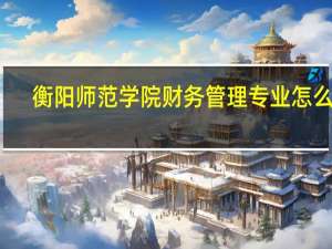 衡阳师范学院财务管理专业怎么样