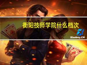 衡阳技师学院什么档次