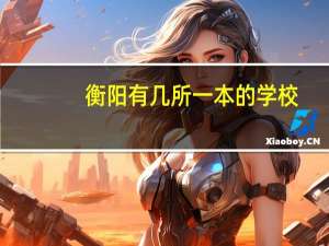 衡阳有几所一本的学校