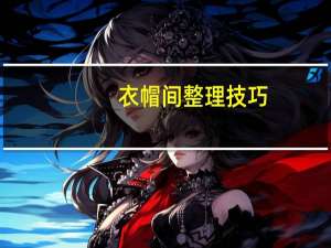 衣帽间整理技巧