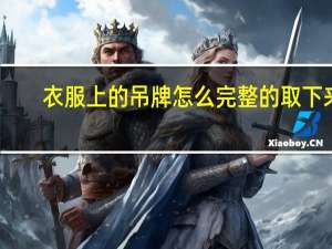 衣服上的吊牌怎么完整的取下来