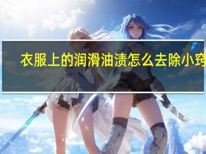 衣服上的润滑油渍怎么去除小窍门