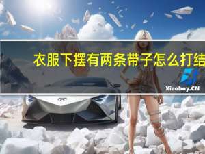 衣服下摆有两条带子怎么打结