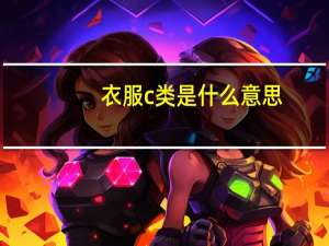 衣服c类是什么意思