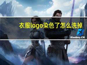 衣服logo染色了怎么洗掉
