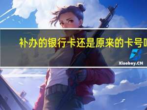 补办的银行卡还是原来的卡号吗