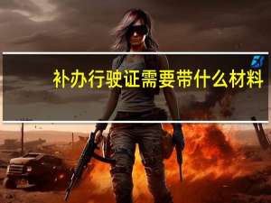 补办行驶证需要带什么材料