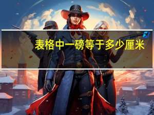 表格中一磅等于多少厘米（一磅等于多少厘米）