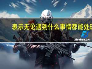 表示无论遇到什么事情都能处理，的成语