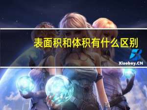 表面积和体积有什么区别