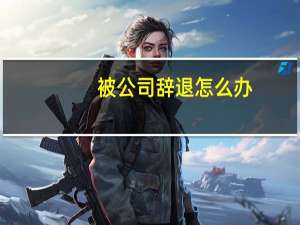 被公司辞退怎么办