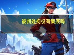 被判处拘役有案底吗