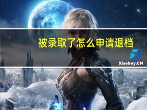 被录取了怎么申请退档
