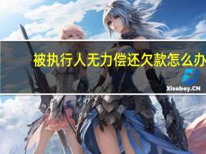 被执行人无力偿还欠款怎么办