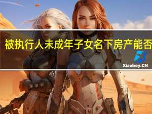 被执行人未成年子女名下房产能否执行