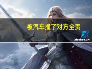 被汽车撞了对方全责