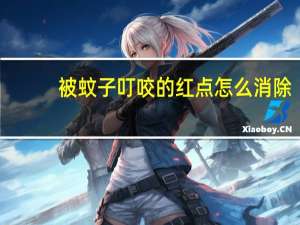 被蚊子叮咬的红点怎么消除（被蚊子咬的红点怎么消）