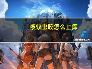 被蚊虫咬怎么止痒（被蚊虫咬怎么止痒）