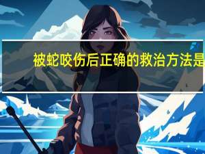 被蛇咬伤后正确的救治方法是（蛇后眉芊芊简介）