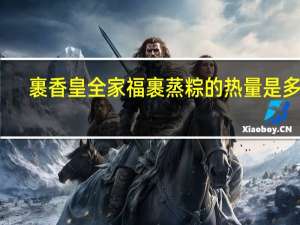 裹香皇 全家福裹蒸粽的热量是多少