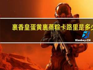 裹香皇蛋黄裹蒸粽卡路里是多少