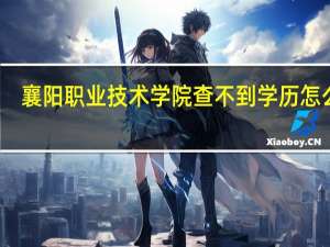 襄阳职业技术学院查不到学历怎么办