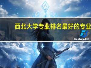 西北大学专业排名最好的专业