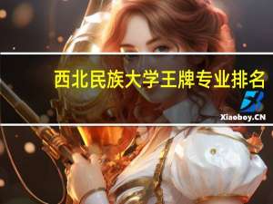 西北民族大学王牌专业排名