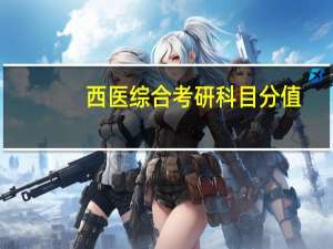 西医综合考研科目分值