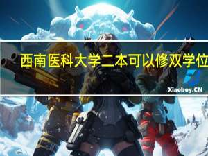 西南医科大学二本可以修双学位吗