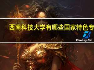 西南科技大学有哪些国家特色专业