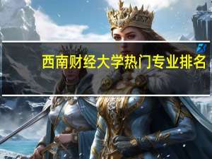 西南财经大学热门专业排名