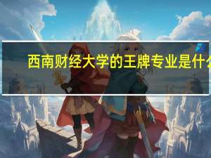 西南财经大学的王牌专业是什么