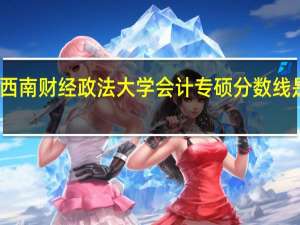 西南财经政法大学会计专硕分数线是多少