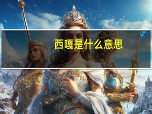 西嘎是什么意思（西嘎什么意思）