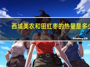 西域美农 和田红枣的热量是多少